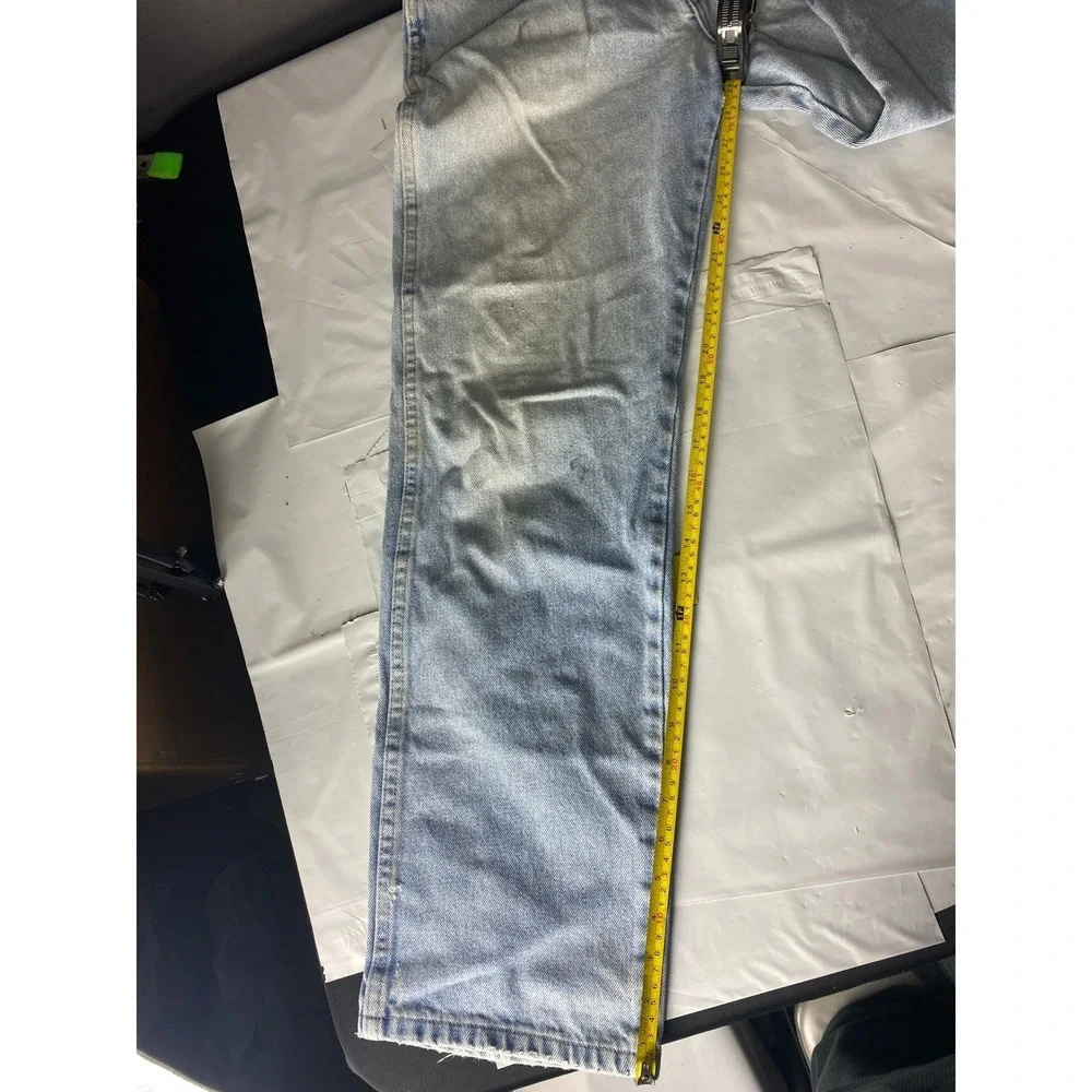 Vintage Wrangler Mens Relaxed Fit Light Wash Denim Jeans 33x32‎ USA Cotton jenas